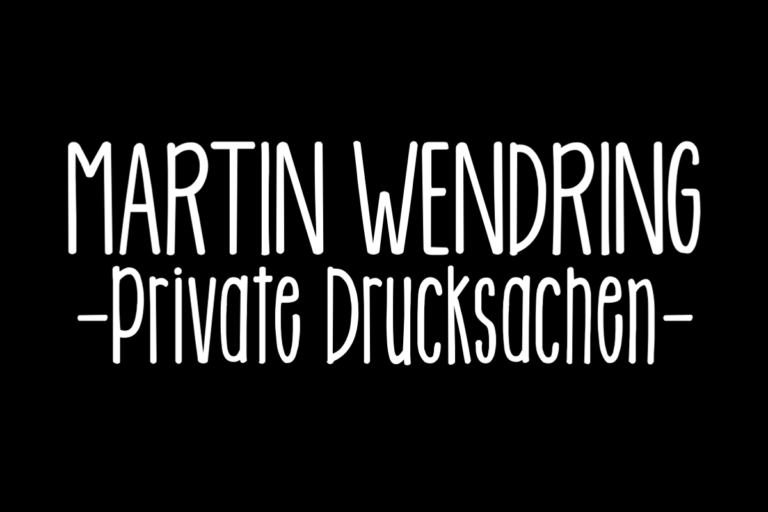 Logo von Martin Wendring · Private Drucksachen